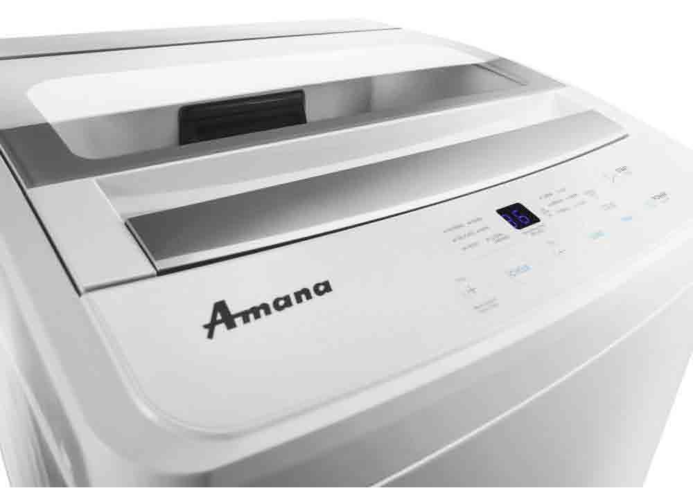 Introduction Amana Compact Washer with Stainless Steel Tub The Amana Compact Washer with its space-efficient 1.5 cu. ft.