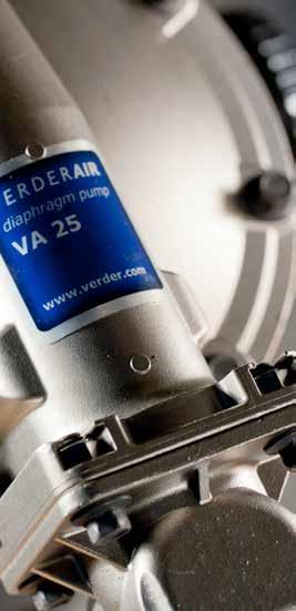 Materials to choose from to meet your most severe process To meet your most severe process conditions, yet still having a trouble-free operation Verderair pumps have nine different material options