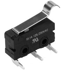 roller, L-shaped 125 Vac, 250 Vac, 30 Vdc pin plunger, straight, roller, sim.