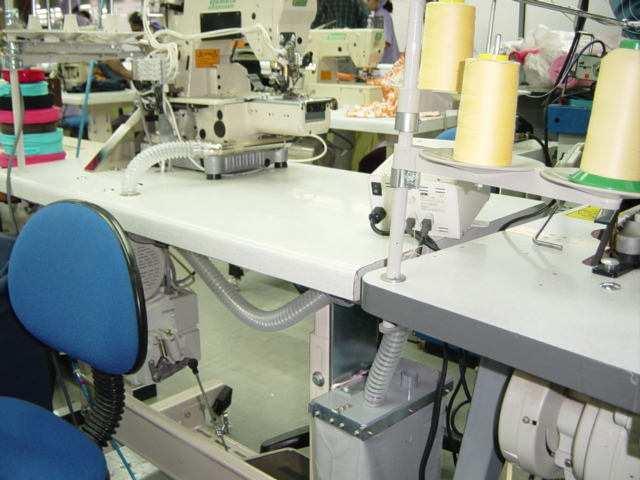 VENTILATION (LEV) SYSTEM ON A SEWING
