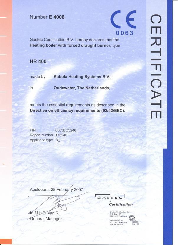 Appendix G CE certification User