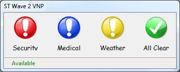 Virtual Buttons can be configured as an alarm icon on the desktop or anchored to the menu bar. Alternatively, a hot key, such as F9, can be assigned to each of the buttons.