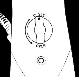 Storing your steam mop After use, turn the steam dial 180 clockwise from the open to the close position. Note: Be careful not to force the dial further than the position in which it stops.