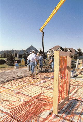 Radiant floor heating is a method of heating your home by applying heat underneath or within the floor.