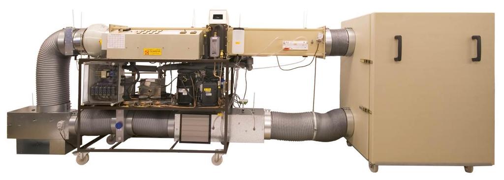 A660 Air Conditioning Laboratory Unit Figure 1: A660 Base Unit shown with all options fitted High accuracy wet and dry bulb sensors before and after each process to determine air condition.