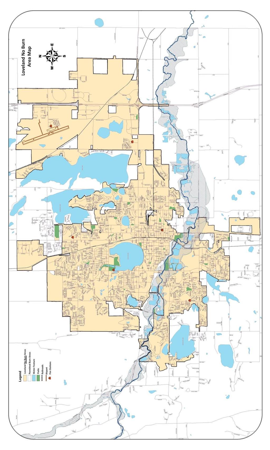 Loveland NO BURN Locations See this map online at: