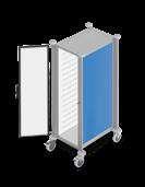 ISOBOX Mobile Basic - Food Transport Trolley, High Single Max. capacity Ledge spacing 30 GN 1/1 containers 37.