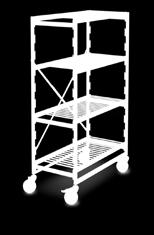 NORM20/12 Mobile Shelving Units, Aluminium/Polymer The Mobile Shelving Unit offers rapid rearrangement of your storeroom without having to remove any Shelves7 This mobile solution can be quickly