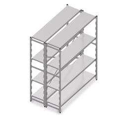 Extension Unit Extension of the Core Shelving Unit only requires one additional upright per extension. This allows you to quickly extend the Core shelving Unit in any direction.