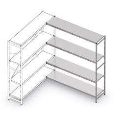 Double Shelf Unit The Double Shelf Unit, offers double depth storage. Simply create by bolting the Uprights together and supporting with one central Cross Brace.