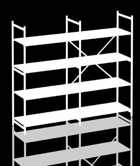 4 Shelves for each Shelving Section - max. Section Load: 600 Total width 1000 1200 1500 1775 1975 2375 2775 2975 3450 3650 Depth: 300 260.00 281.00 318.00 438.00 451.00 492.00 540.00 567.