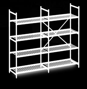 00 1004.00 Shelf height: 1800. Pitch: 150. Number of cross braces according to HUPFER operating instructions. The depth of the shelves is approx. 50 less than the specified depth of the shelving unit.