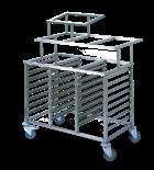 capacity* max. SPA/O 3/24 AL-4GN 9 x per compartment = 27 x in total Stainless steel.