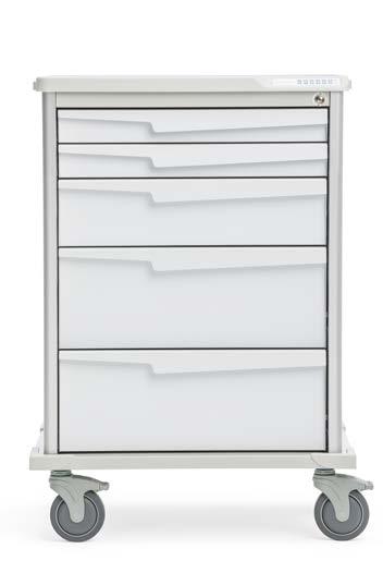 Tempo carts come in 6 case colors and 12 drawer colors Red* Royal* Yellow* White*