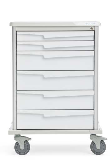 Sky Sunset *case colors Three drawer configuration options for a Tempo 30 cart Tempo