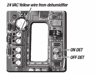 2. Run the Yellow wire from the A/C unit to the COM terminal on the DEH 3000R.