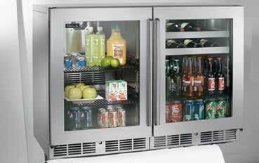 Perlick s Patented 48 Signature Series BEVERAGE CENTERS HP48RB-S-3L-3R HP48RB-S-1L-1R HP48* *Multiple 48 configurations with a beverage center compartment are available.