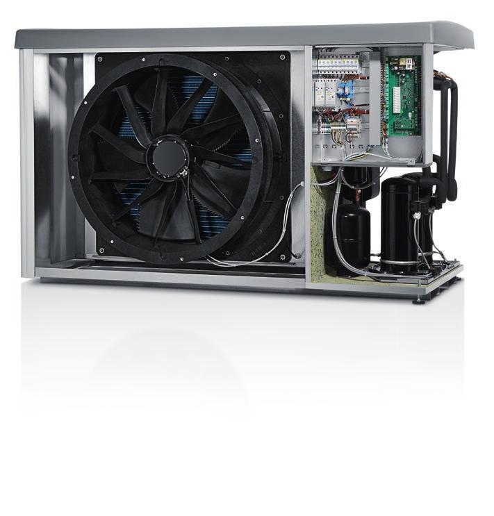 Belaria twin A (17-32) Belaria twin AR (17-32). Outdoor installation and 2 output levels for optimum efficiency. RPM-regulated axial fan for very quiet operation and low energy consumption.