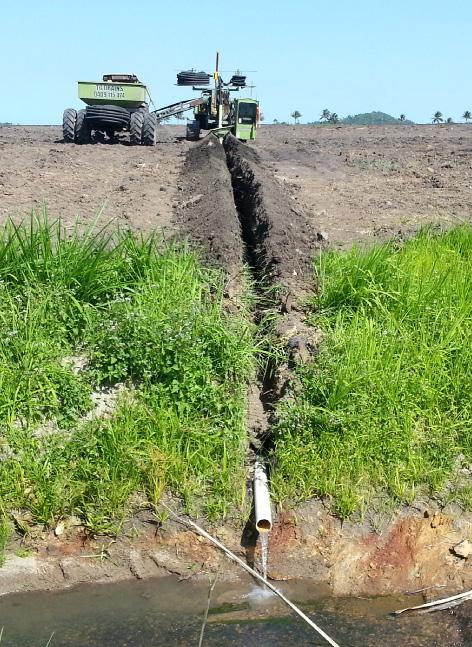 The installation of appropriate drainage systems reduces the length of time that soils remain waterlogged resulting in the following benefits: - Increased crop yields, improved trafficability for