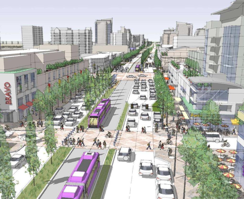 The Vision: A 21 st Century Main Street Recognize and reinforce the Regional Urban System and the planned urban structure of each City, and accordingly, encourage mixed-use, compact,