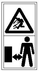 5. Warning text or pictograms on the machine* Read