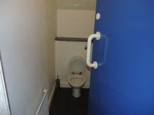 CLOAKROOM View 1 View 2 Toilet DESCRIPTION CONDITION 1 2 3 4 5 DOOR Frame white wood Door blue flush fitted wooden White PVC twist lock