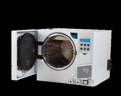 Specification Chamber Capacity (litres) Class B Vacuum 16 litre Max instrument length (mm) 320 Width (mm) 480 Height (mm) 410 Depth (mm) 480 Max net weight (kg) 35 Chamber diameter (mm) 250 Chamber