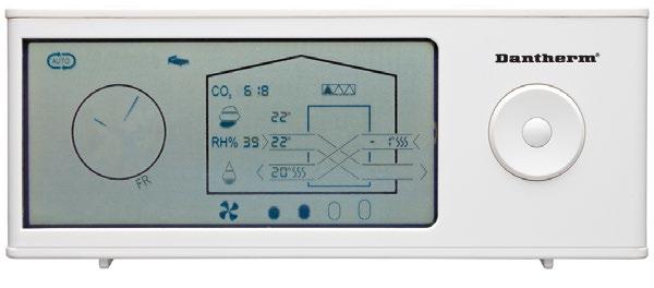 4 ACCESSORIES ACCESSORIES Wired control (HCP 10) Dantherm offers a prewired control unit, which is connected to the ventilation unit with a 6 m cable.