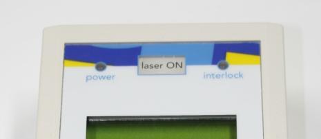5 Operating procedure Step 1 Open laser safety shutter (located on LHS side panel of LIBSCAN 100 head) by turning handle to horizontal position.
