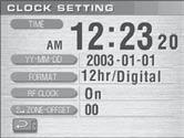CLOCK SETTING Auto-synchronization should be deactivated before you manually set the clock. To do this, follow the instructions stated below and turn the RF CLOCK function OFF in CLOCK SETTING mode.