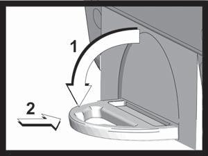 BACK FOLD-OUT STAND 1 2 3 4 5 6 7 8 1. Fold-out the stand. 2. Lock it into place. 1. Wall mount (recess hole) 2.