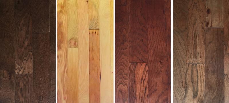 Available in 3" and 5" wide engineered planks with a lifetime warranty and detailed vibrant staining