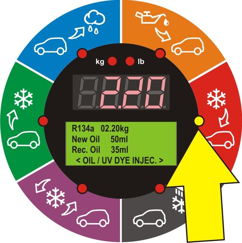 9.4. Refrigerant Charge Mode_ The purpose of the refrigerant charge mode is to batch a user-defined weight amount of refrigerant into the air-conditioning system.