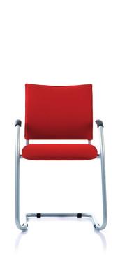 The operator s chair is invitingly upholstered with flexible arms and sleekly contoured backrest for