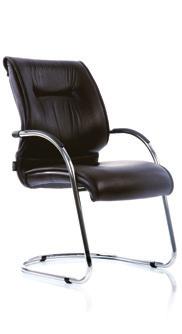 The well cushioned seats and padded backrests are luxuriously upholstered in genuine leather,