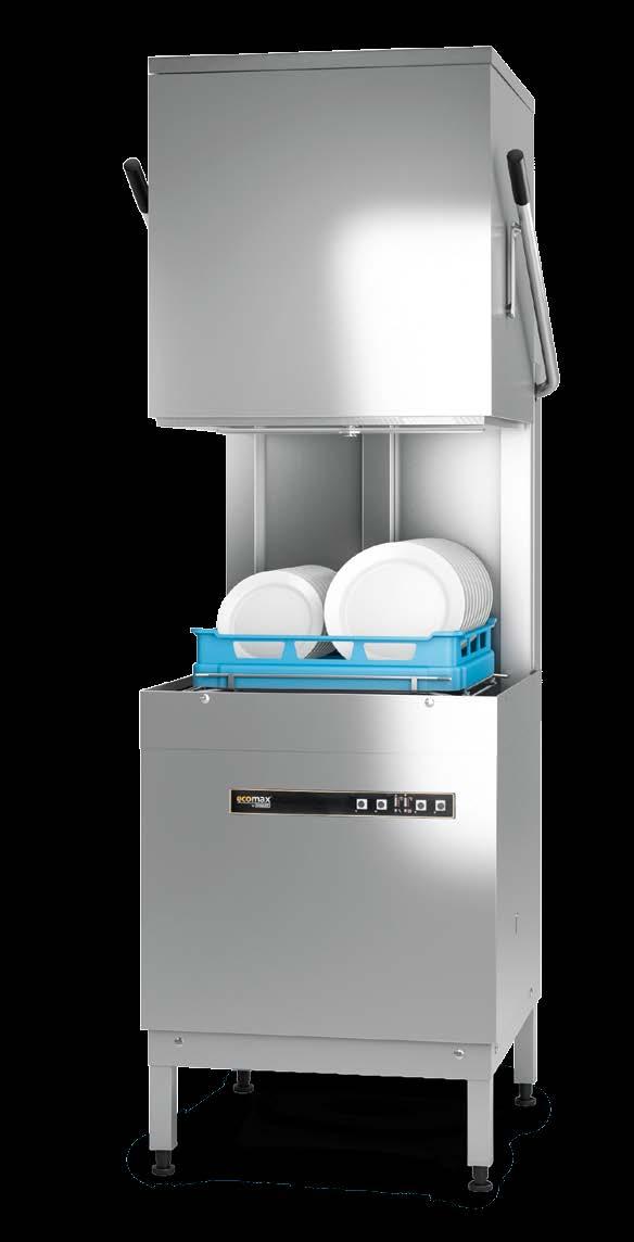 ECOMAX 602 HOOD-TYPE DISHWASHER The dishwasher for ergonomic and efficient