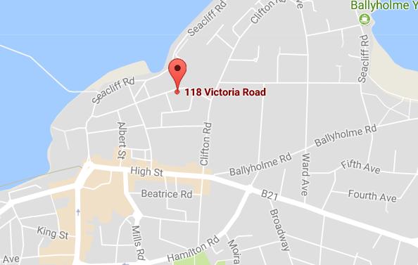 Directions: Trav elling along Quay Street towards Seacliff Road, turn right onto Victoria Road. Number 118 is on the right hand side.