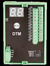 DTM DIMENSIONAL DATA 41 mm (1-5/8") IOM (INPUT OUTPUT MODULE) The IOM is a DIN rail mountable input/output module with 6 individually configurable input/output channels and one dedicated system fault