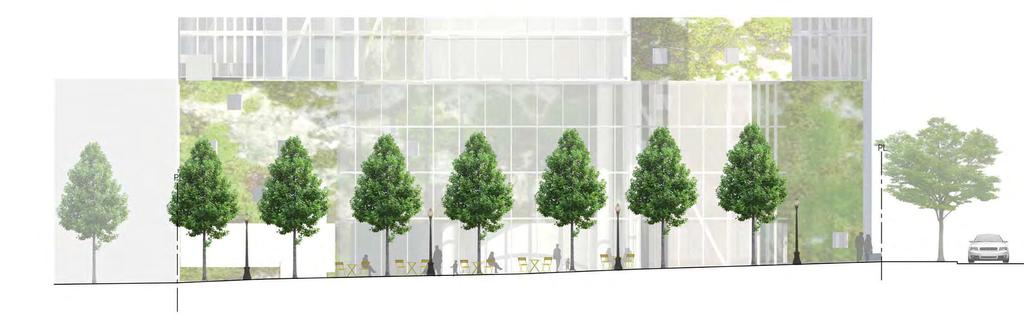 Landscape Elevation HOMER STREET DESIGN INTENT To create an intimate pedestrian public realm as part of the Library Square District.