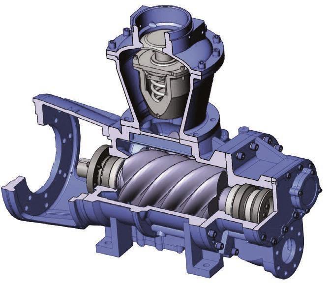 ROGERS KR/KRV Series Air End The Heart of the Compressor s Reliability and Performance C-face Motor Mount Ensures extended coupling life, quieter operation and ease of maintenance.