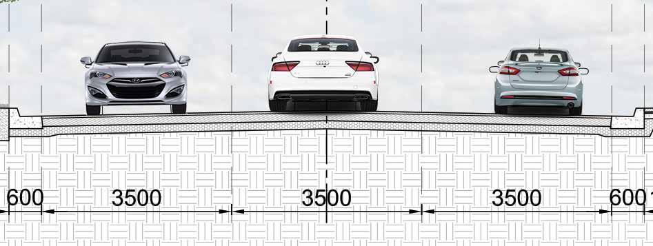 Lane Configuration: Analysis of 3-Lane Configuration A 3-lane cross-section is recommended (one through lane per direction and a centre two-way left-turn lane) The