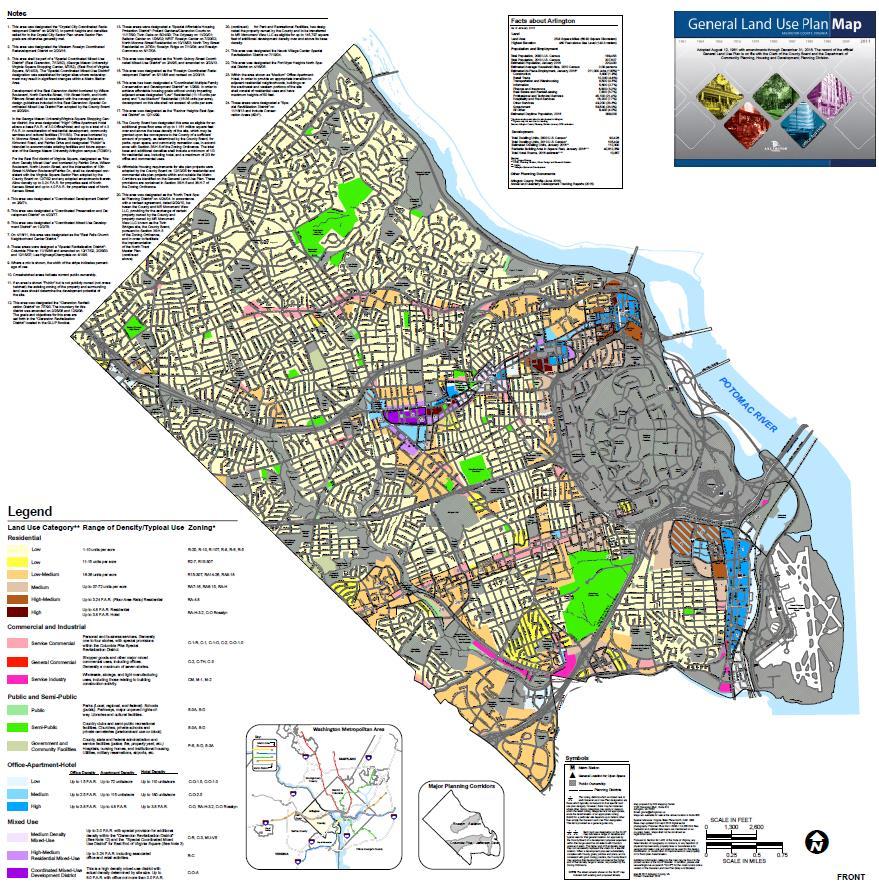 Arlington County General Land Use Plan (GLUP) Background Primary policy guide for the future development of the County.