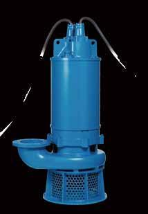 High head, high volume drainage pump with internal 4-pole motor The -4-series is a submersible three-phase cast iron high head and high volume heavy-duty drainage pump driven by a 4-pole motor.
