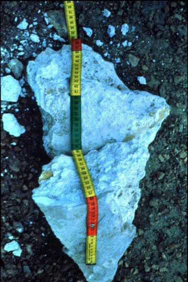 Petrocalcic horizons are rock hard and massive. The primary cementing agent is calcium carbonate.