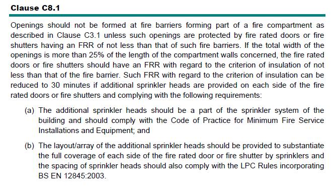 Part C Fire Resisting Construction Protection