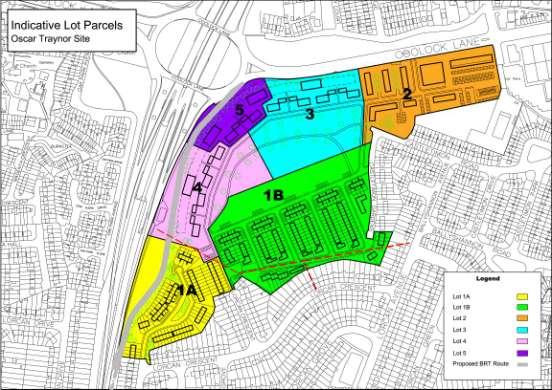 development in the north-eastern part of the site; and the later phases will consist of medium to higher density residential development along the western and northern boundaries of the site.