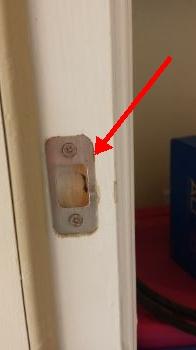 Deadbolt does not engage all of the way. Hole needs to be drilled out.