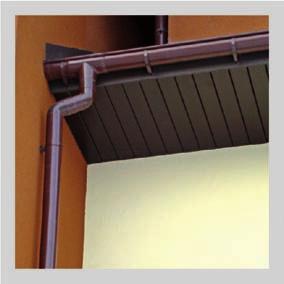 Colorfully tailored to gutter systems, windows or doors, it