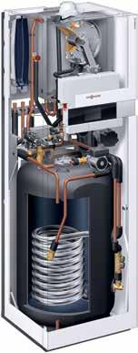 Incorporating three technologies in one; gas condensing boiler, DHW cylinder and solar control package, for where space is at a premium Take advantage of these benefits Gas condensing solar heating