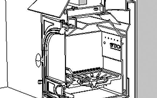 USER INSTRUCTIONS Do not load fuel above the log guard and the Secondary Combustion Inlets at the back of the firebox (see Diagram 5). 5.5 Burning Solid fuel: Set air controls (see Diagram below).